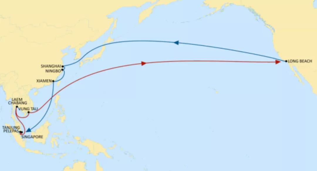 MSC正在采取措施“显著缩短东南亚和加州之间的运输时间”