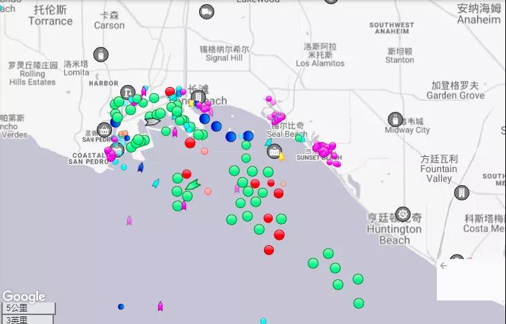 加州拥堵持续加剧 船舶等待时间延长至八天 A