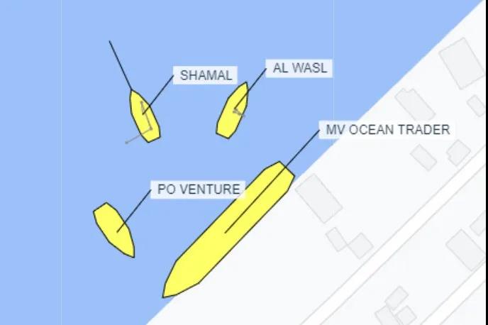 Ocean Trader于本周三中午?？吭诮茇惏⒗锔?，船舶軌跡信息