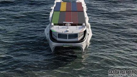 小水线面双体集装箱船?美国公司推出零排放水翼集装箱船概念设计