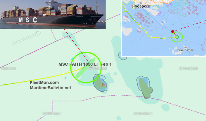 突发！MSC旗下一艘14000TEU集装箱船搁浅，目的港为国内港口